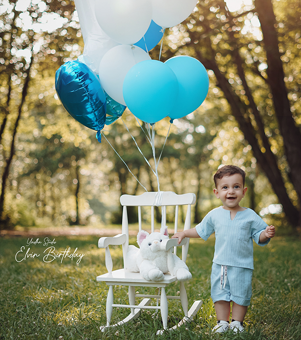 عکاسی کودک در فضای سبز